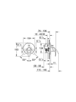 Grohe Eurosmart falsik mögötti kádcsaptelep 33305002