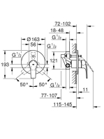 Grohe Eurosmart egykaros kádcsaptelep, króm 33305003