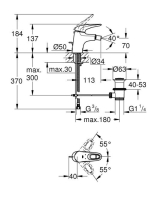 Grohe Eurostyle bidécsaptelep króm/fehér 33565LS3