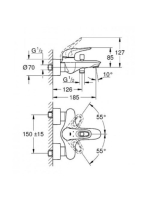 Grohe Eurostyle kádcsaptelep króm 33591003