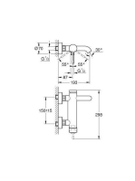 Grohe Essence egykaros kádcsaptelep, grafit 33624A01