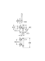 Grohe Essence kádcsaptelep, zuhanyszettel 33628001