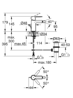 Grohe Lineare S egykaros bidé csaptelep lefolyógarnitúrával, króm 33848001