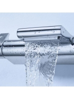 Grohe Grohtherm 2000 termosztátos kádcsaptelep Waterfall kifolyóval, króm 34174001