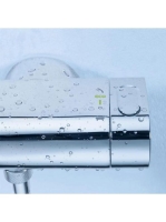 Grohe Grohtherm 2000 termosztátos kádcsaptelep Waterfall kifolyóval, króm 34174001