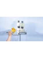 Grohe Grohtherm 2000 termosztátos kádcsaptelep Waterfall kifolyóval, zuhanypolccal, króm 34464001