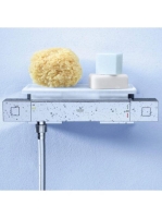 Grohe Grohtherm Cube termosztátos zuhanycsaptelep zuhanypolccal, króm 34491000
