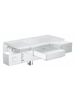 Grohe Grohtherm Cube termosztátos kádcsaptelep Waterfall kifolyással és zuhanypolccal, króm 34502000