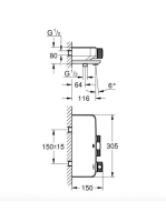 Grohe Grohtherm SmartControl termosztátos kádcsaptelep, króm 34718000