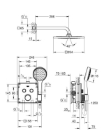 Grohe Grohtherm SmartControl teljes zuhanyrendszer szett, króm 34742000