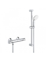 Grohe Grohtherm 500 termosztátos zuhanycsaptelep, Tempesta zuhanyszettel, króm 34796000