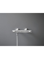 Grohe Precision Flow termosztátos zuhanycsaptelep beépített elzárószeleppel, króm 34840000