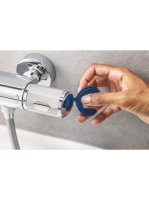 Grohe Precision Flow termosztátos zuhanycsaptelep beépített elzárószeleppel, króm 34840000