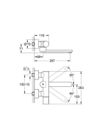 Grohe Eurosmart Cosmopolitan E infrás, termosztátos mosdócsaptelep 36332000