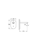 Grohe Eurosmart Cosmopolitan E mosdó csaptelep infravörös elektronikával 36335SD0