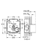 Grohe Rapido U vizelde vezérléshez 37338000
