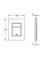 Grohe Skate Cosmopolitan S alpin fehér nyomólap 37535SH0BE