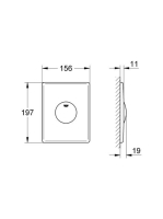 Grohe Skate nyomólap, króm 37547000