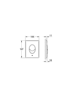 Grohe Skate Air nyomólap króm 38505000