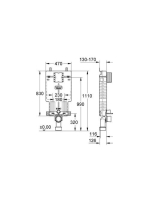 Grohe Uniset WC szerelőelem 38643 (38643001)