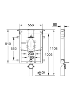 Grohe WC tartály szerelőelem 80 mm 38729000