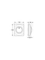 Grohe Surf matt króm nyomólap 38808P00