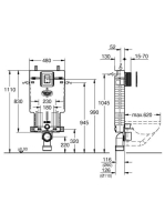 Grohe Uniset 2 az 1-ben WC szett tartállyal, króm nyomólappal, szerelőelemmel 38825000