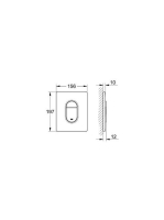 Grohe Arena Cosmopolitan nyomólap, króm 38844000