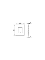 Grohe Skate Cosmopolitan króm/fehér nyomólap 38845LS0