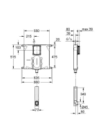 Grohe beépíthető WC-öblítőtartály 38863000