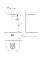 Grohe Euro Ceramic mosdóláb, alpin fehér 39202000