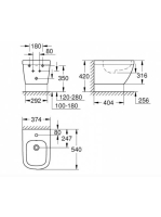 Grohe Euro Ceramic fali függesztésű bidé, alpin fehér 39208000