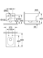 Grohe Cube Ceramic Fali függesztésű WC 3924500H