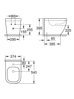 Grohe Euro Ceramic álló bidé, alpin fehér 39340000