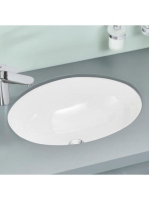 Grohe Bau Ceramic beépíthető univerzális mosdó túlfolyóval 56x42 cm, alpin fehér 39423000