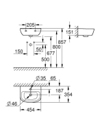 Grohe Bau Ceramic kézmosó 453x354 mm, alpin fehér 39424000