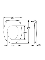 Grohe Bau Ceramic Duroplast Soft-Close WC ülőke gyorskioldó funkcióval, alpin fehér 39493000