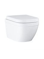 Grohe Euro Ceramic perem nélküli fali WC, Soft Close ülőkével, alpin fehér 39554000