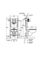 Grohe Solido Compact 5 az 1-ben WC szett tartállyal, szerelőelemmel, nyomólappal 39816000