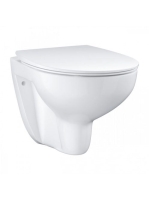 Grohe Bau Ceramic fali WC csésze perem nélküli, duroplast ülőkével, alpin fehér 39899000