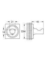 Grohe Allure fürdőköpeny akasztó, króm 40284001