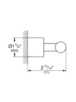 Grohe Atrio fürdőköpeny akasztó, cool sunrise 40312GL3