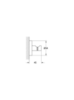 Grohe Essentials fürdőköpeny akasztó, rose arany 40364DA1