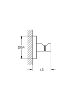 Grohe Essentials fürdőköpeny akasztó, rozsdamentes acél hatású 40364DC1