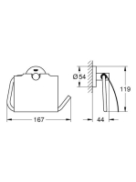 Grohe Essentials WC papír tartó, rose arany 40367DA1