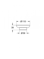 Grohe Essentials üveg szappantartó 40368001 (40368000)