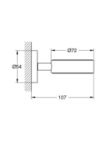 Grohe Essentials tartókonzol, grafit 40369A01