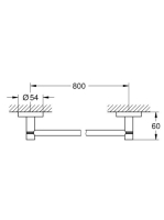 Grohe Essentials fali fürdőlepedő tartó, arany 40386GL1