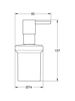Grohe Essentials üveg szappanadagoló 160 ml, grafit 40394A01