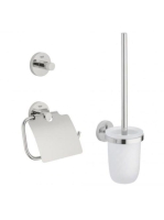 Grohe Essentials 3 az 1-ben fürdőszobai kiegészítő szett, rozsdamentes acél hatású 40407DC1